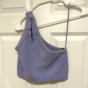 Free People purple one shoulder top